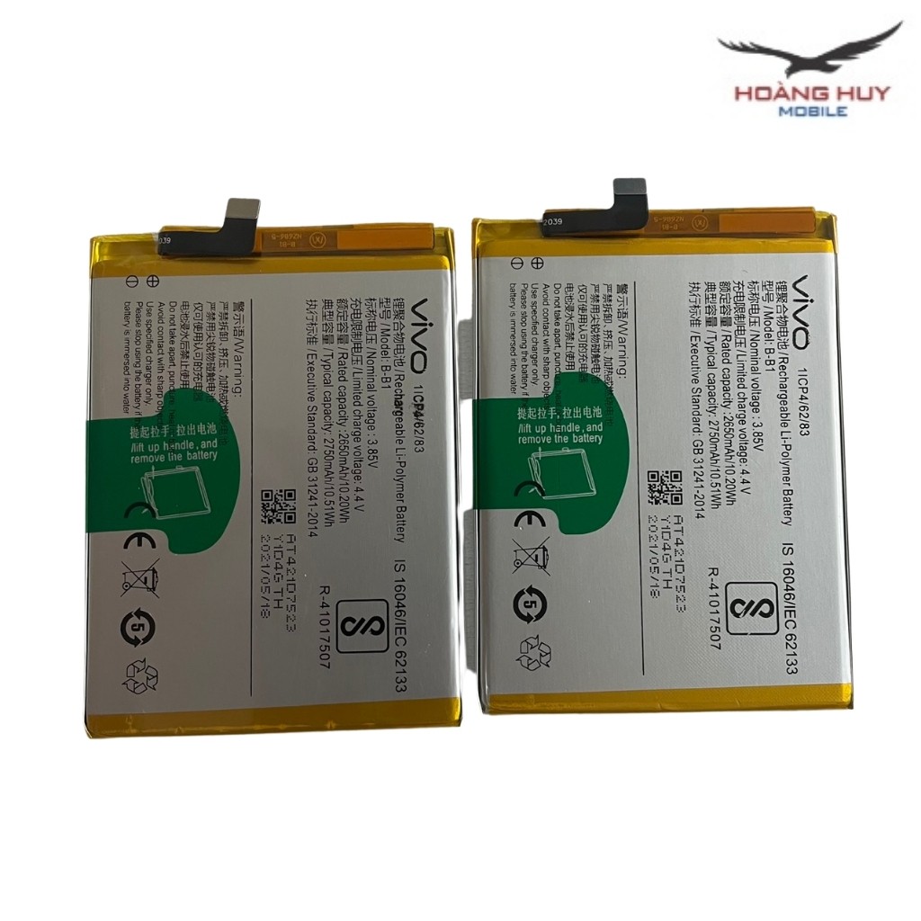 Pin Vivo Y55 / Y55S B-B1 Dung Lượng 2750mAh Hàng Zin Nhập Khẩu Bảo Hành 6 Tháng 1 Đổi 1