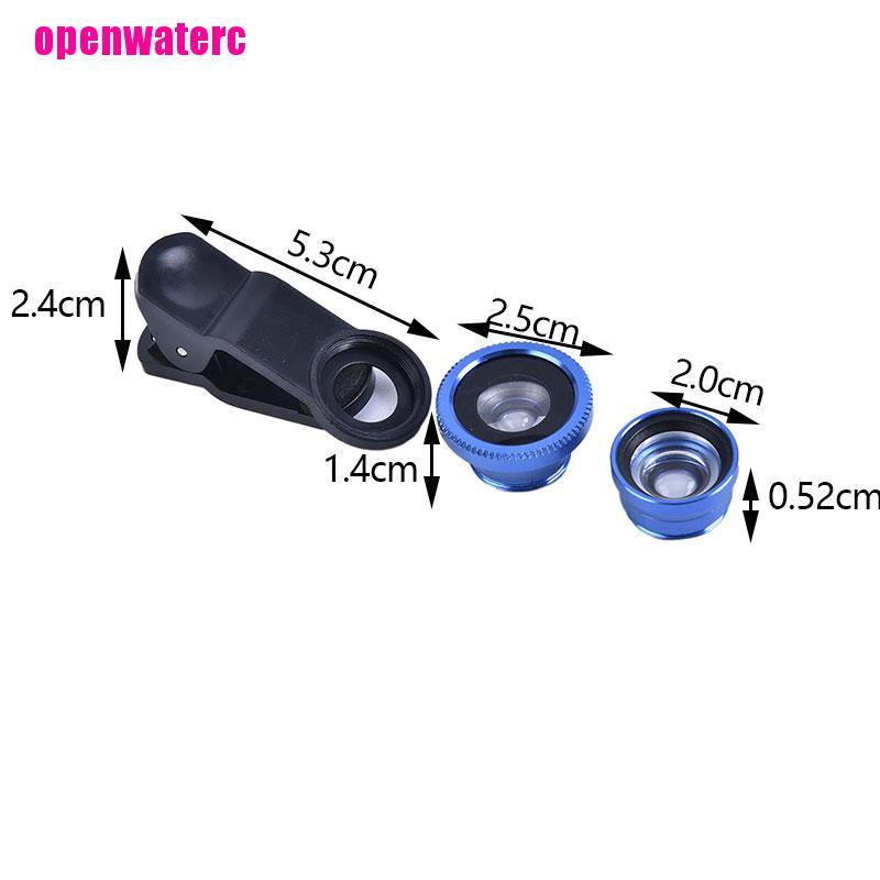 Ống Kính 3 Trong 1: Mắt Cá + Góc Rộng + Macro + Macro Cho Điện Thoại