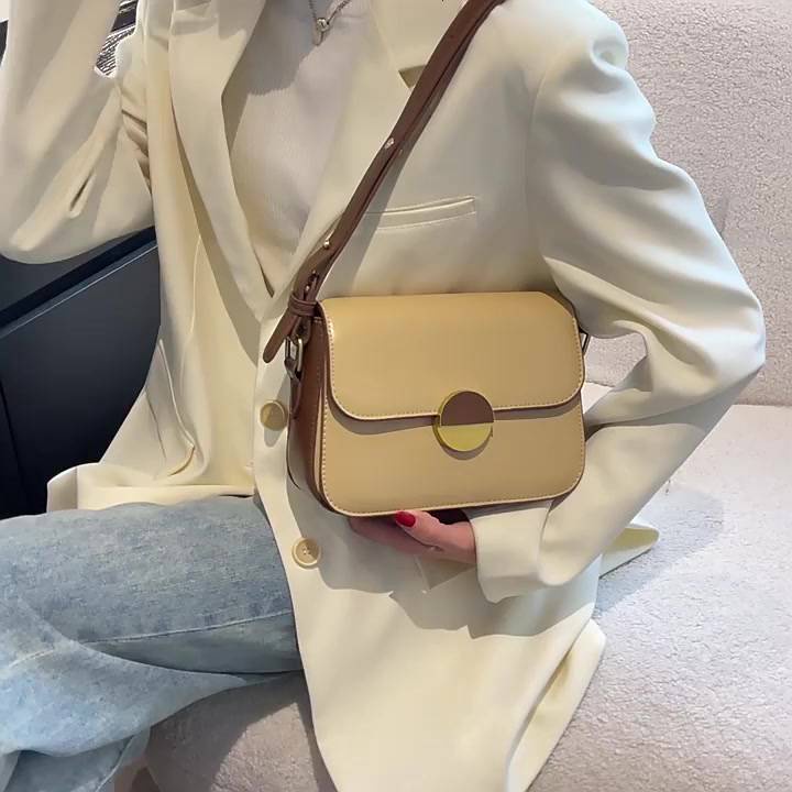 Túi xách nữ  hàn quốc đeo vai đeo chéo khóa tròn da dày 2ly công sở du lịch đẹp rẻ HT246