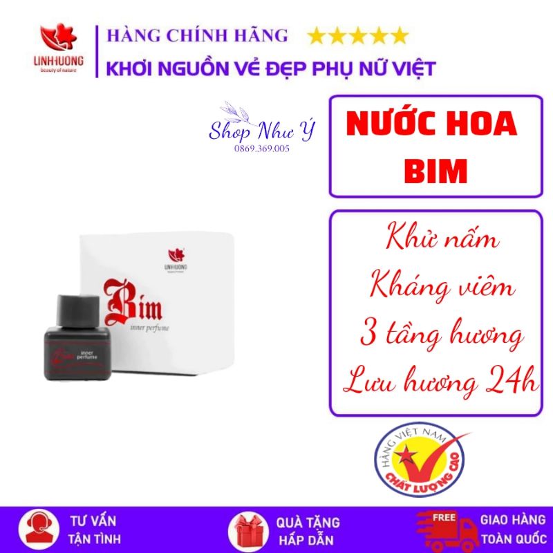 Nước hoa vùng kín Bim Linh Hương 5ml (chính hãng)