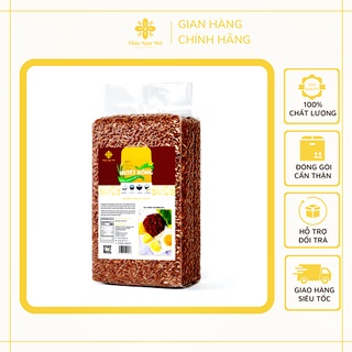 Gạo lứt đỏ huyết rồng thuỳ ngọc mai, gạo lứt ăn kiêng, gạo lứt hữu cơ loại 1, túi 1kg ldtnm