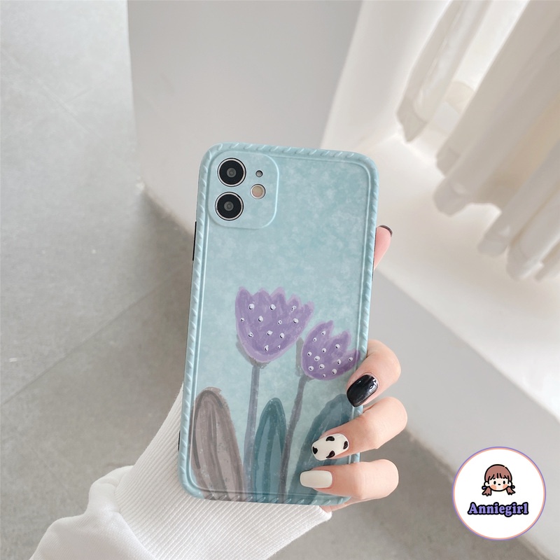 Ốp lưng in hoa xinh xắn cho Iphone 12 11 Pro Max Xr Xs Max 8 7 Plus | BigBuy360 - bigbuy360.vn
