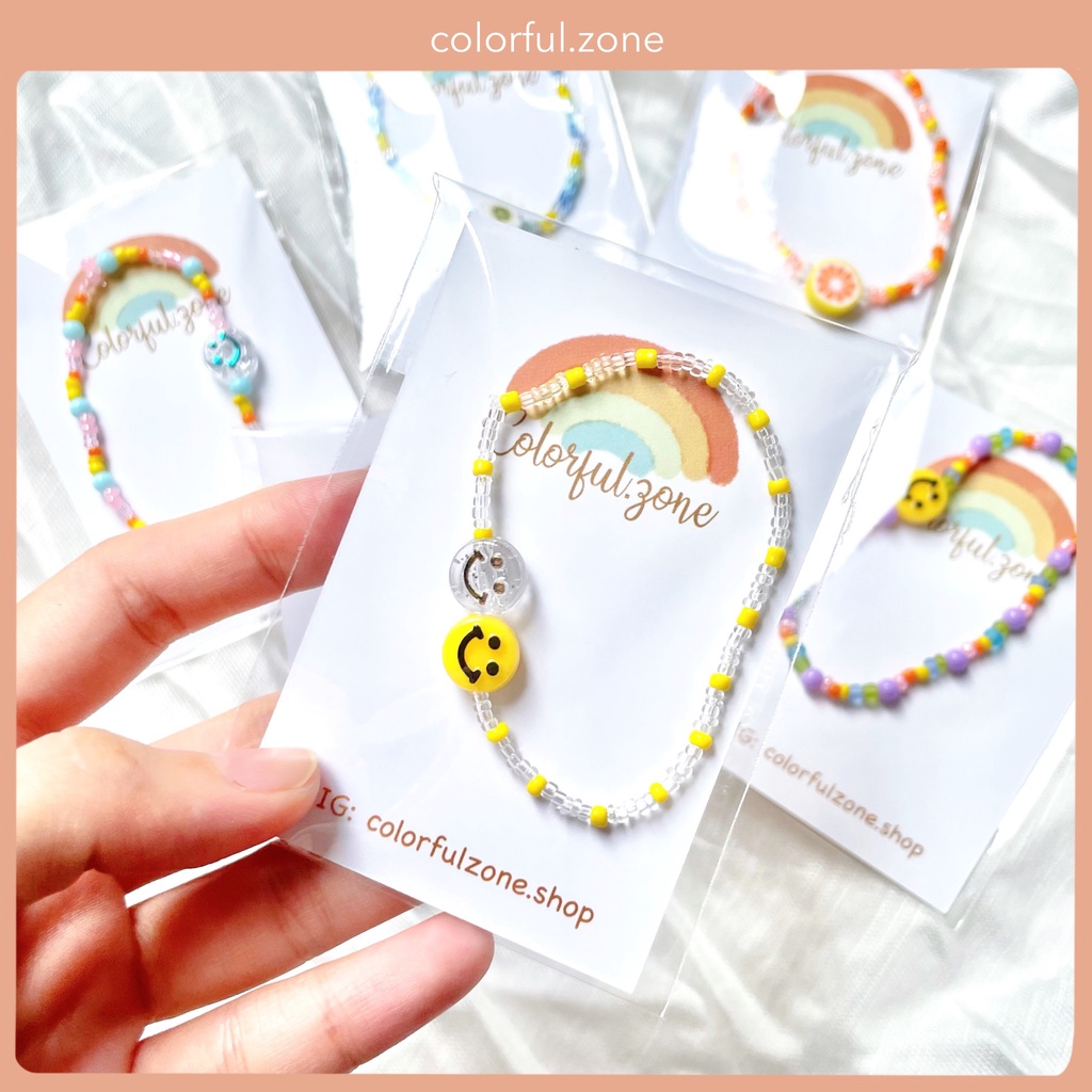Vòng tay nữ hạt cườm handmade hot trend phong cách Hàn Quốc dễ thương | BigBuy360 - bigbuy360.vn