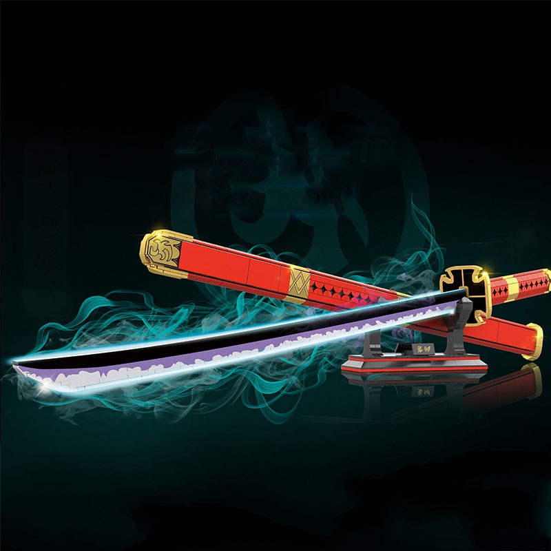 Đồ Chơi Lắp Ráp Mô Hình Thanh Quỷ Kiếm Đệ Tam SANDAI KITETSU Zoro One Piece Saurum Model 728 Với 790 Chi Tiết