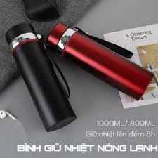 Bình Giữ Nhiệt Inox 800ML 1000ml Hàng Cao Cấp - GIỮ NHIỆT 12H
