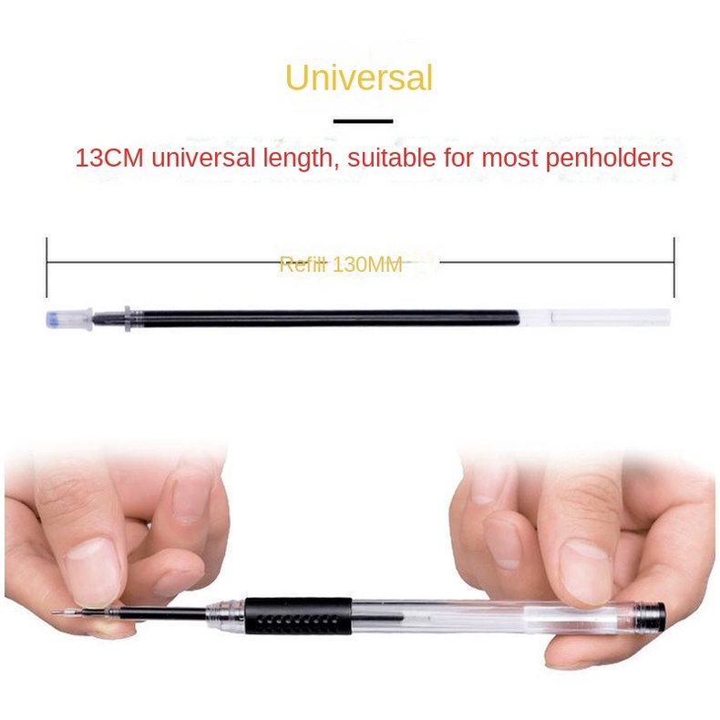 Set 50 Ruột Bút Bi Mực Gel Nhanh Khô 0.5mm