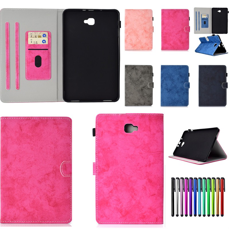For Samsung Galaxy Tab A 10.1 SM-T580 T585 T587 Stand Smart Flip PU Leather Shockproof Case Cover