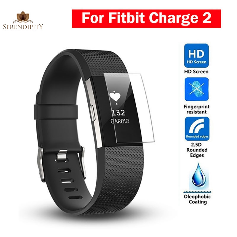 Set 2 Miếng Dán Màn Hình Chống Trầy Kèm Phụ Kiện Cho Fitbit Charge 2 3