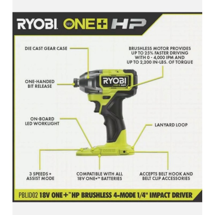 RYOBI HP ONE +  18v