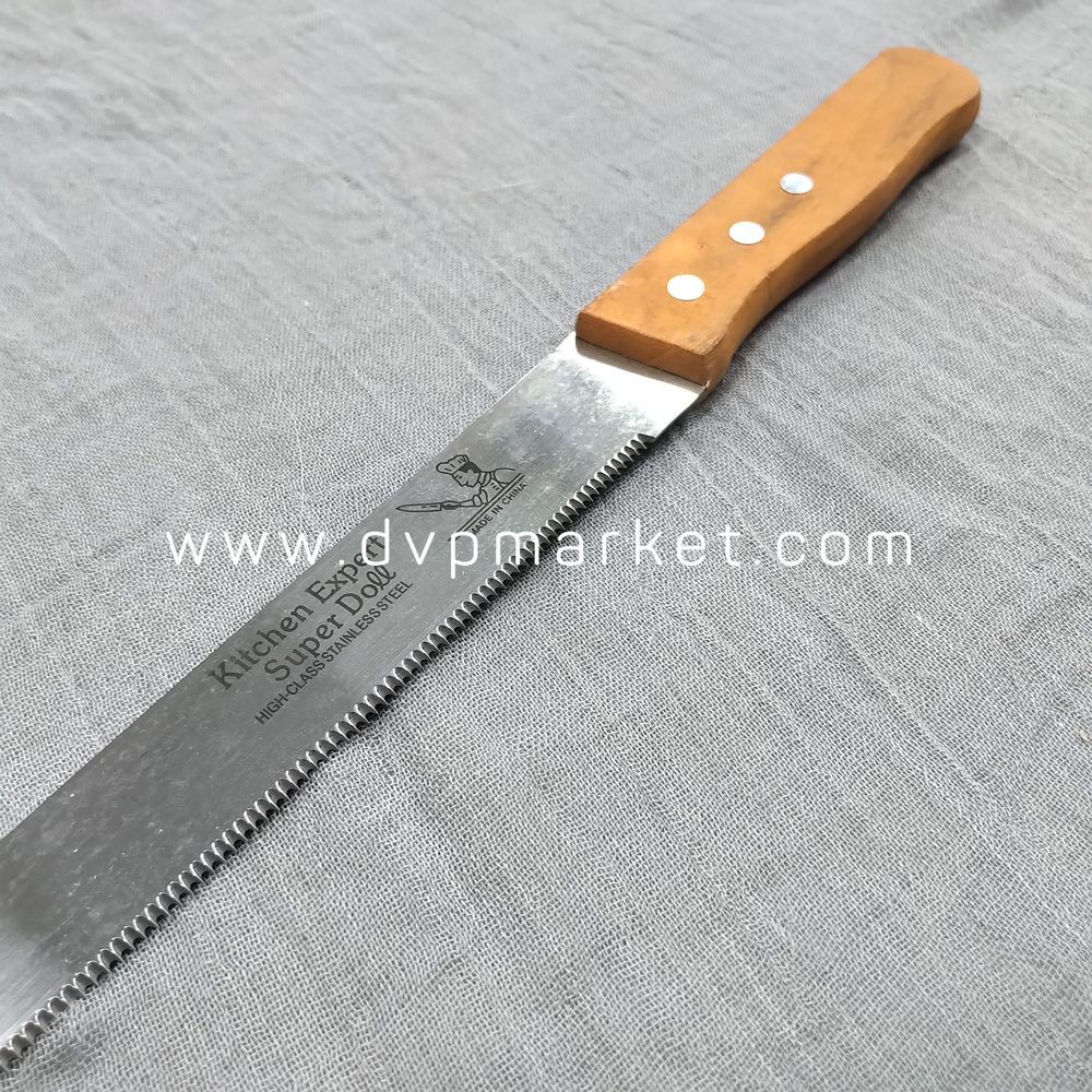 Dao cắt bánh răng cưa/ không răng cưa cán gỗ kích thước 10 inch và 12 inch