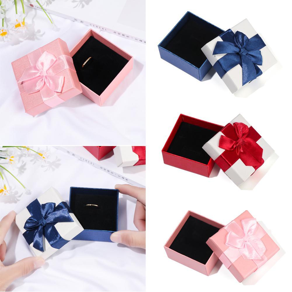 1 Hộp Giấy Đựng Trang Sức Làm Quà Tặng