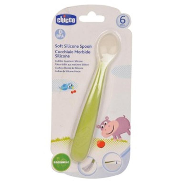 Thìa ăn silicone 6M+ Chicco 68285