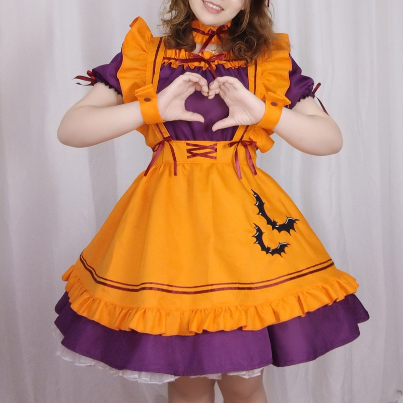 Trang Phục Hóa Trang Halloween Nhân Vật Người Dơi / Bí Ngô Tay Phồng Cho Nữ