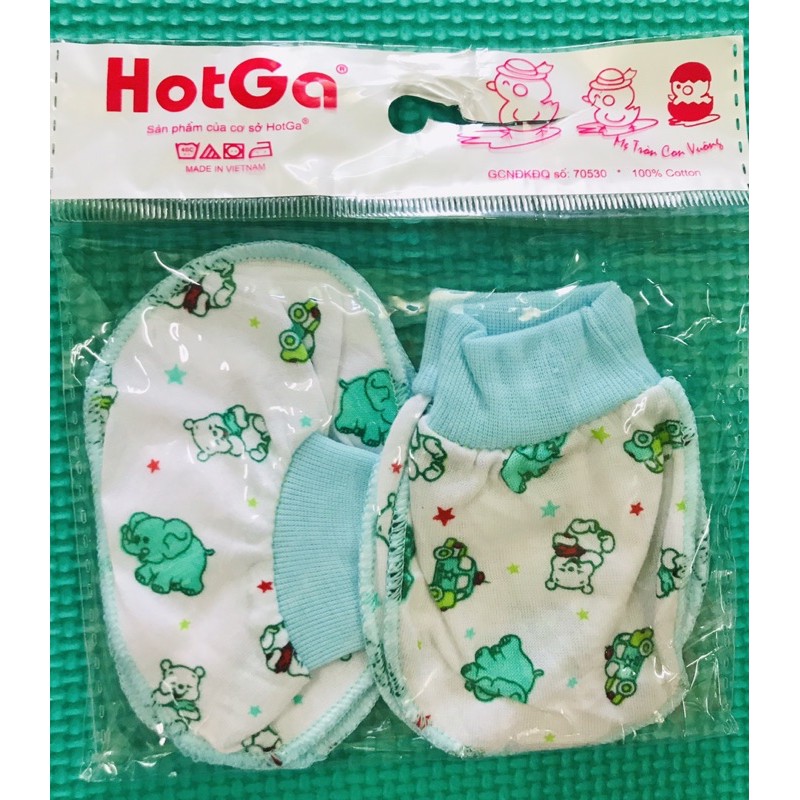 Bao tay chân Hotga (Hột gà) bo viền cho bé sơ sinh