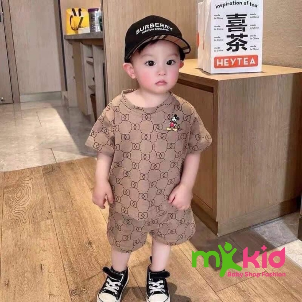 Bộ đồ hè cho bé  Bộ Minky mom cộc tay GU XÌ cho bé trai bé gái  Chất thun lạnh cao cấp siêu mềm siêu mát