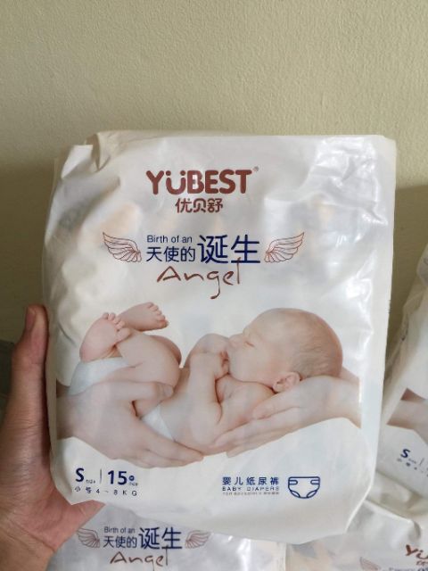 ) BỈM YUBEST ANGEL nội địa trung dán/ quần đủ size S90/ M84