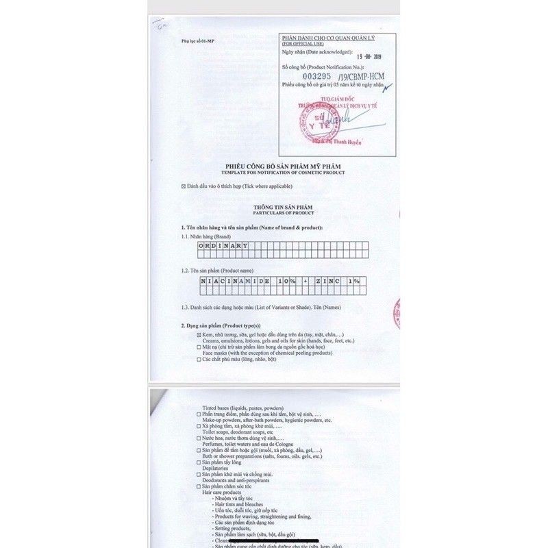 Tinh chất giảm mụn, sáng da The Ordinary Niacinamide 10% + Zinc 1%