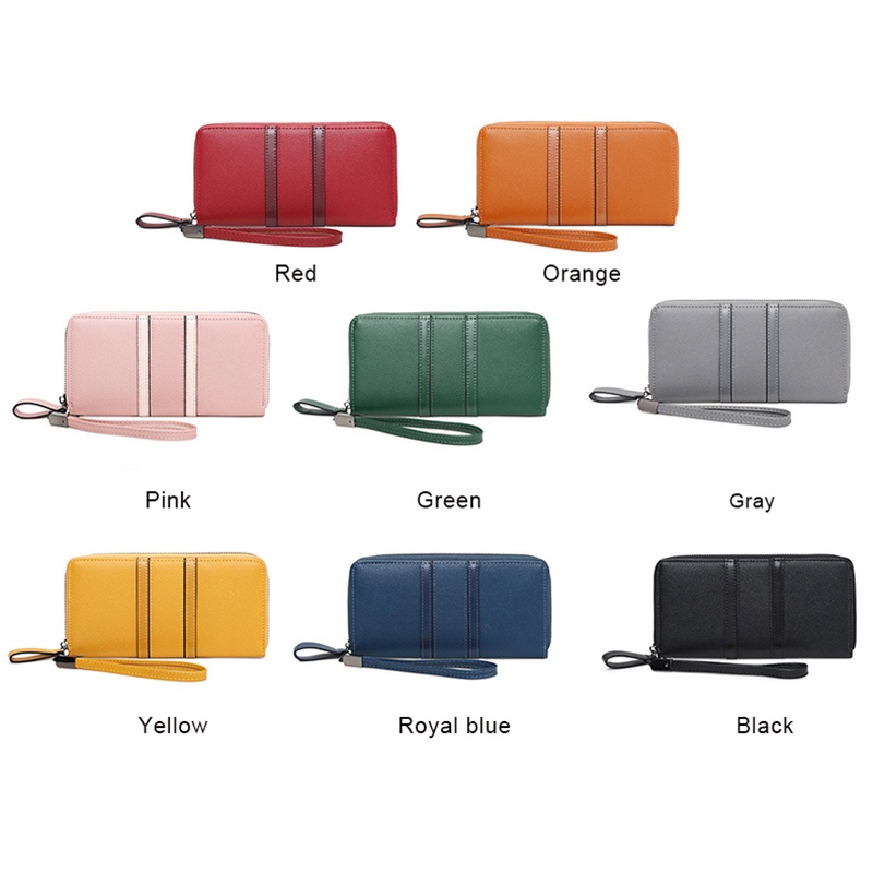 Ví dài cầm tay có dây đeo cổ tay dành cho nữ