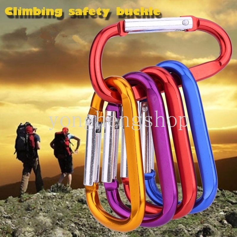 Móc Khóa Carabiner Mini Bằng Hợp Kim Nhôm Gắn Bình Nước Tiện Dụng
