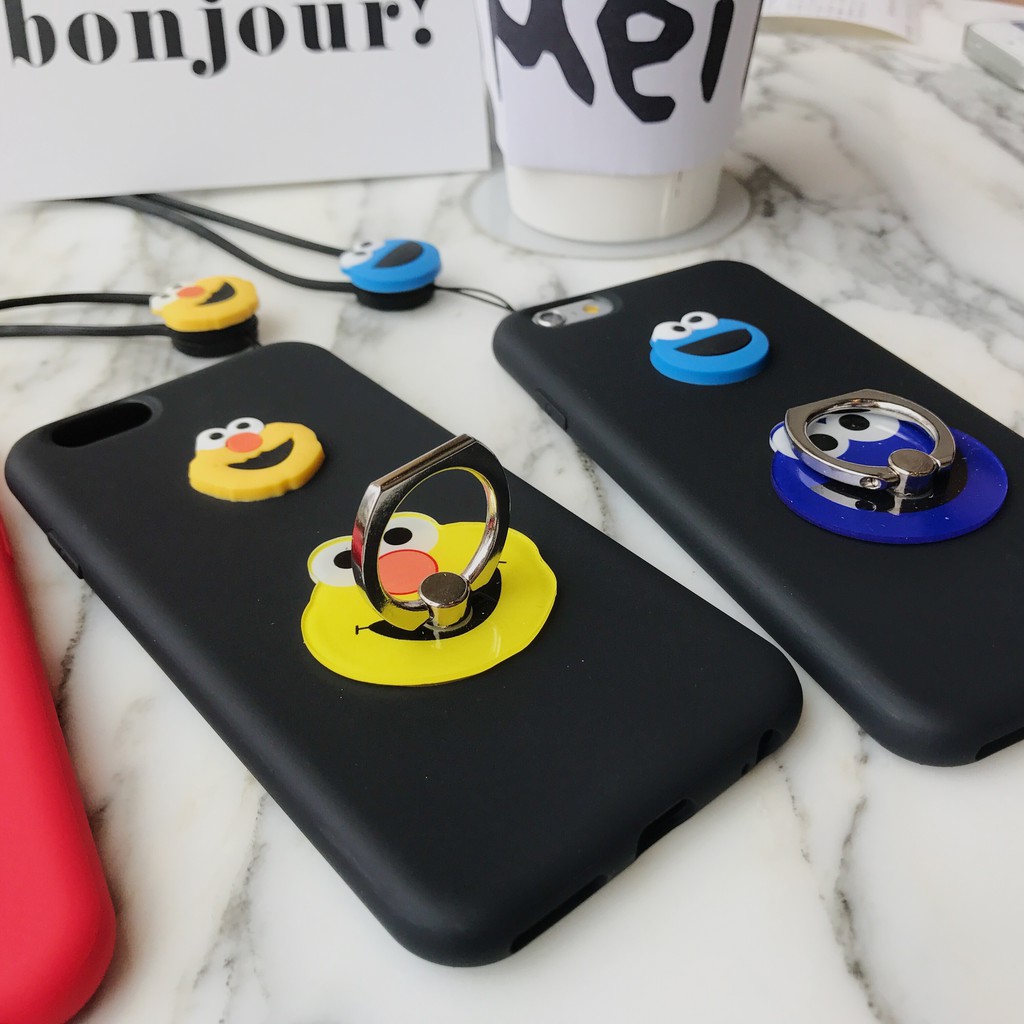 Ốp Điện Thoại In Hình Nhân Vật Hoạt Họa Sesame Street Đáng Yêu Cho Iphone 8 / 6 Plus 7 Plus | BigBuy360 - bigbuy360.vn