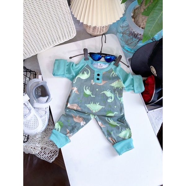 BỘ THU ĐÔNG BÉ TRAI COTTON BOZIP