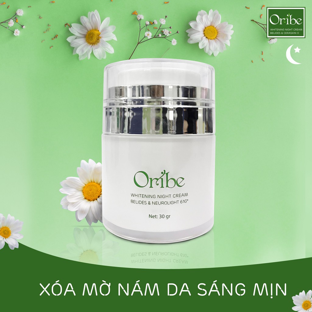 Kem dưỡng trắng da ban đêm Oribe 30g- Hỗ trợ giúp trắng da, chống lão hóa da, giảm thâm nám