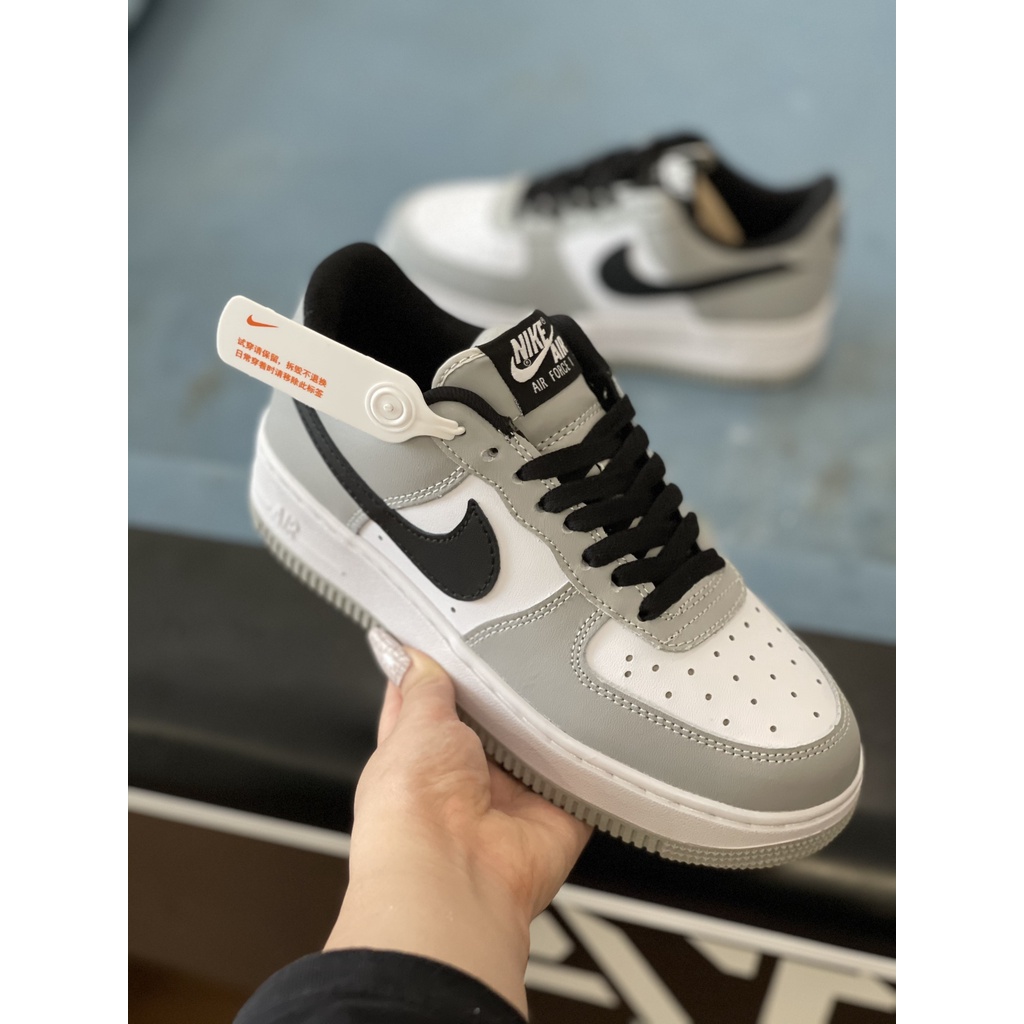 Giày_Nike Xám Móc Đen , Giày_Nike Air Force 1 Smoke Grey Cao Cấp Full Size Nam Nữ Hot Trend Full Box BILL