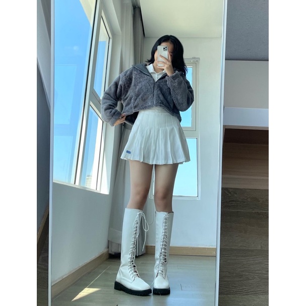 Usthebasic - Áo khoác lông Cozy Zip Sherpa Jacket