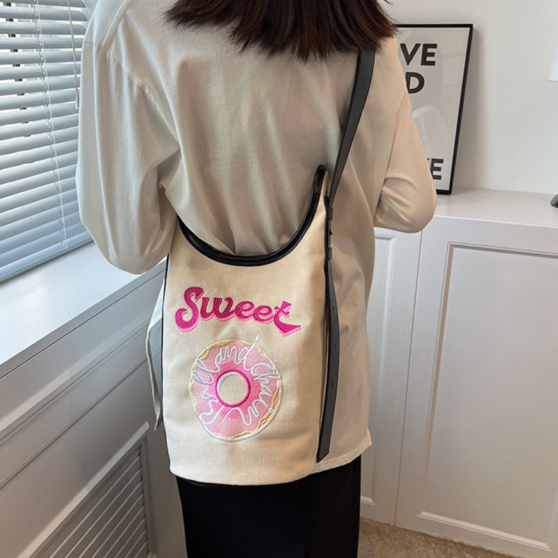 Túi Đeo Vai canvas Dễ Phối Đồ Thời Trang Cho Nữ