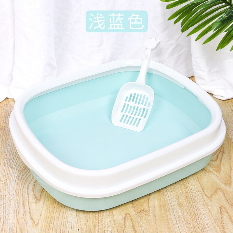 Khay Đi Vệ Sinh Khay Đựng Cát Cho Mèo Size To 47*38*13cm Tặng Kèm Xẻng Xúc Cát