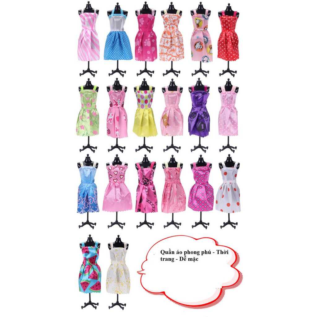 Bộ đồ chơi [Phụ kiện đa dạng] Búp bê Barbie cho bé