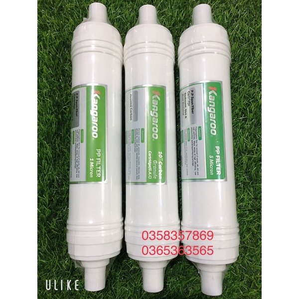 Bộ lõi 123 kangaroo máy lọc nước tích hợp nóng lạnh