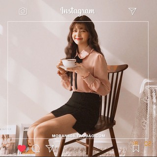 Áo Sơ Mi Cổ Buộc Nơ MORAN (ORDER)