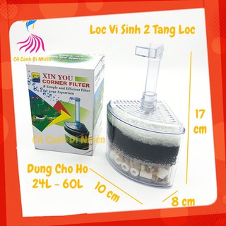 Lọc vi sinh 2 tầng Xy-2008 xy2008 lọc sủi cho hồ cá cảnh