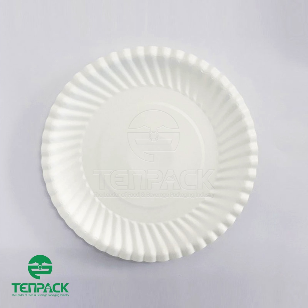 50 cái Dĩa giấy 19.5cm