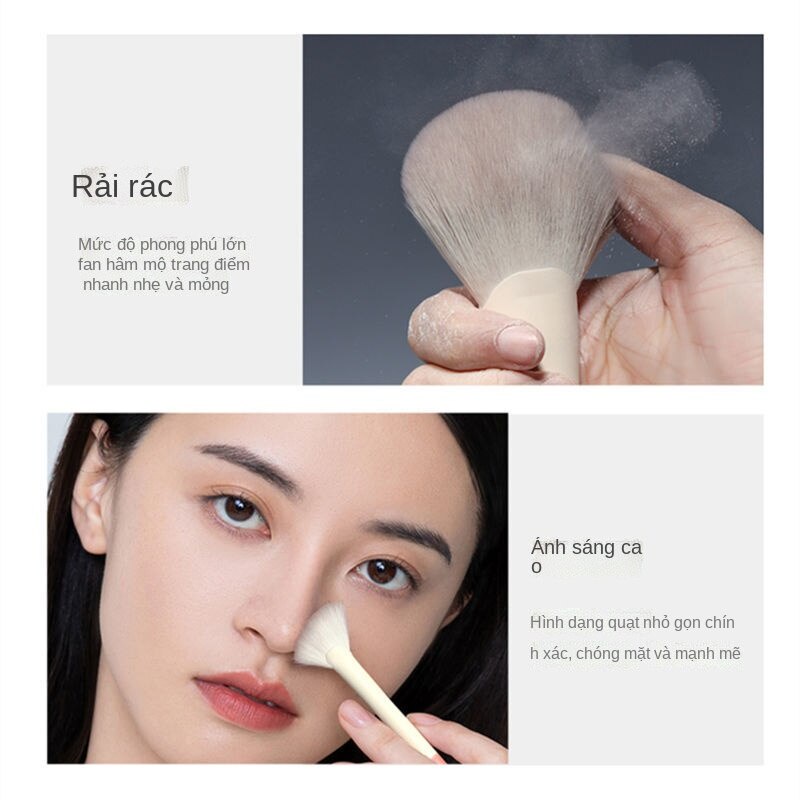 Z'OAMI 12 Cọ trang điểm Cọ đánh phấn mắt Cọ che khuyết điểm Cọ đường viền Cọ má hồng Cọ tán bột lỏng Cọ trang điểm