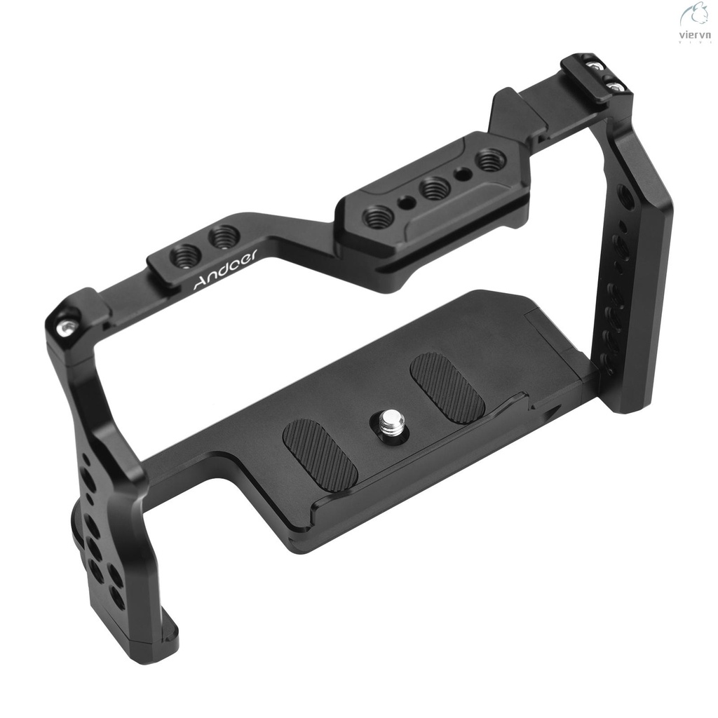 Khung Gắn Máy Ảnh Andoer Bằng Hợp Kim Nhôm Với Vít 1/4 Inch Thay Thế Cho A7IV/