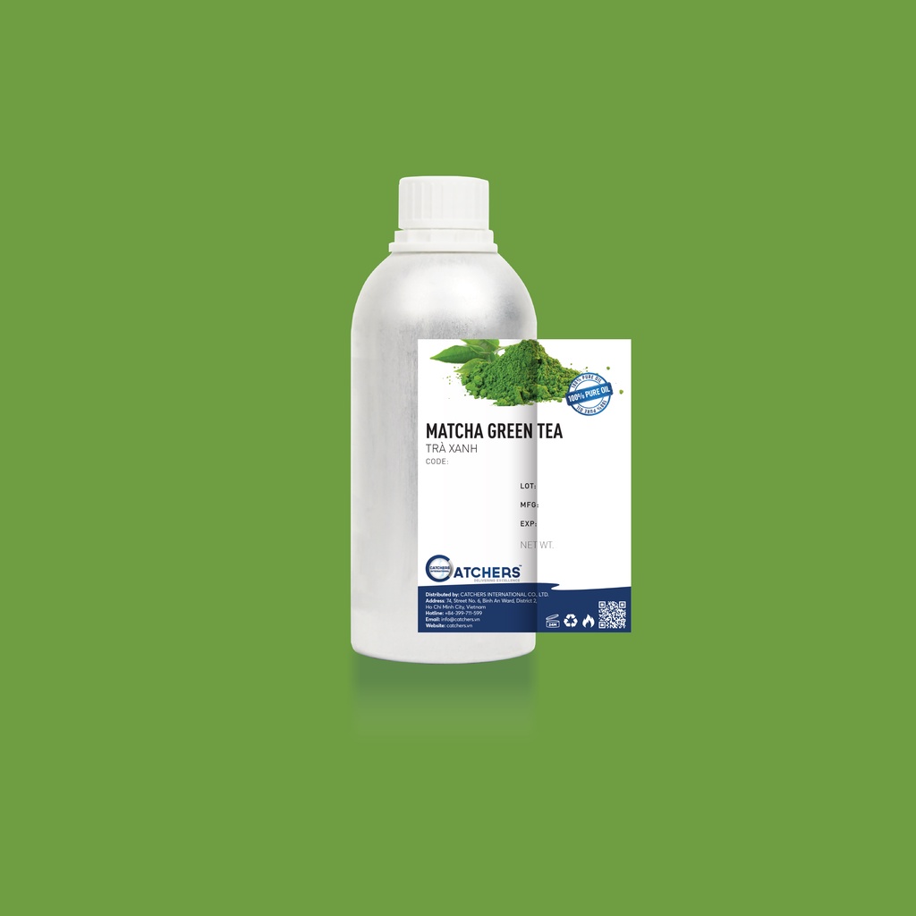 Tinh dầu Trà Xanh 10ml - 100ml / Matcha Green Tea Essential Oil | Tinh dầu đậm đặc Full