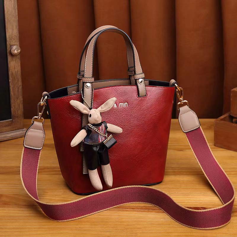 Túi Xách Da Đeo Chéo Phong Cách Retro Thời Trang Cho Nữ