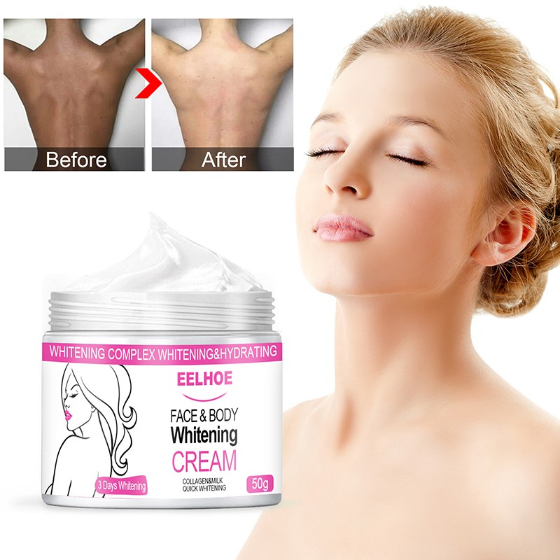 Kem dưỡng trắng da dưỡng ẩm Whitening Cream Bleaching  Body Lightening Cream Underarm Back Whitening Cream Legs Knees Body White