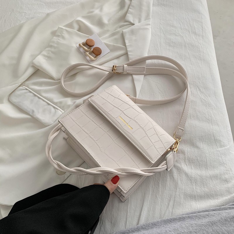 Túi da nữ họa tiết vân form vuông - MA216 | BigBuy360 - bigbuy360.vn