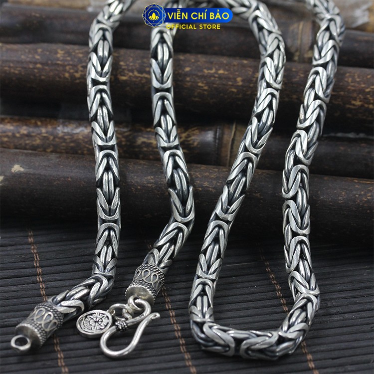 Dây chuyền bạc nam Dũng sĩ chất liệu bạc Thái 925 trẻ trung khỏe khoắn thương hiệu Viễn Chí Bảo D100106 D100105