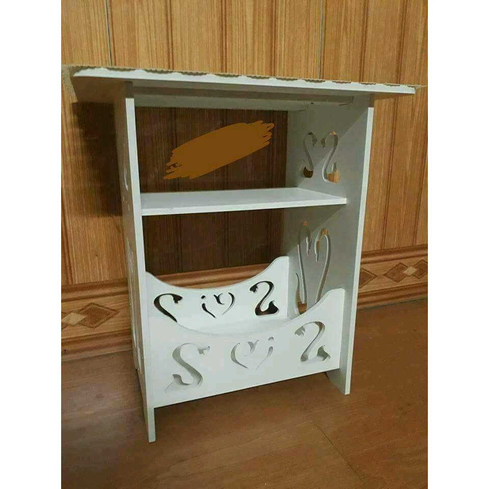 Kệ Gỗ Thiên Nga trắng Để Đầu Giường