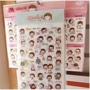 Miếng Dán Trang Trí Sticker Hoạt Hình Momoi Trang Trí Điện Thoại, Laptop, Scrapbook, Album, Nhật ký và Đồ dùng Cá Nhân