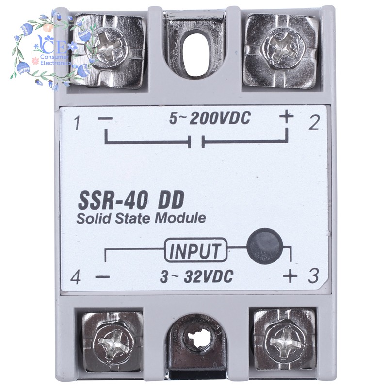 Rơ Le Thể Rắn Dc-Dc Ssr-40Dd 40a Dc3-32V Dc5-60V