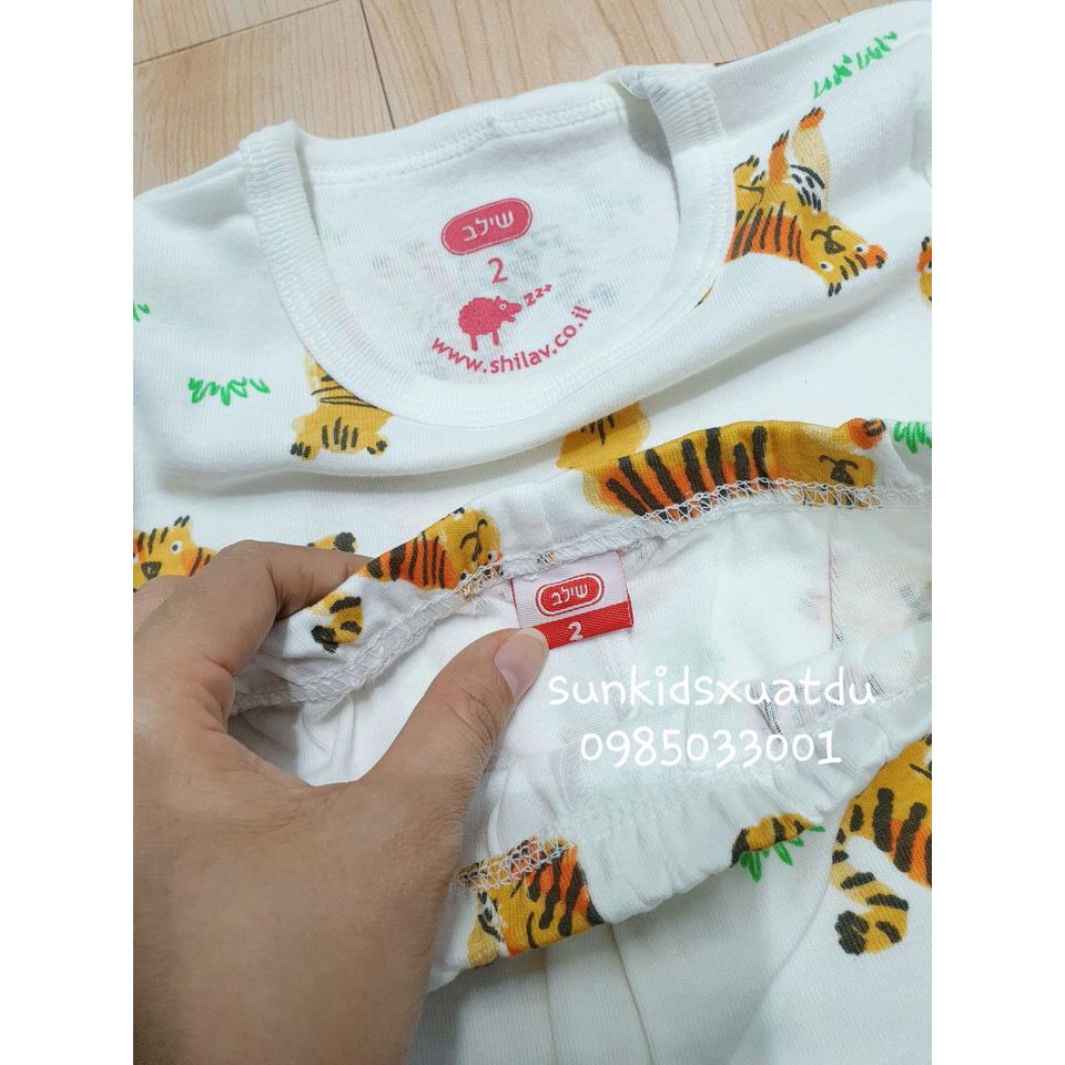 Bộ cotton nhiều chú hổ