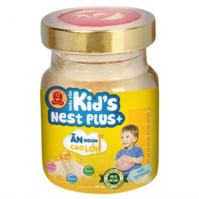 Nước yến sào cao cấp cho bé Kid's Nest Plus+ 70ml