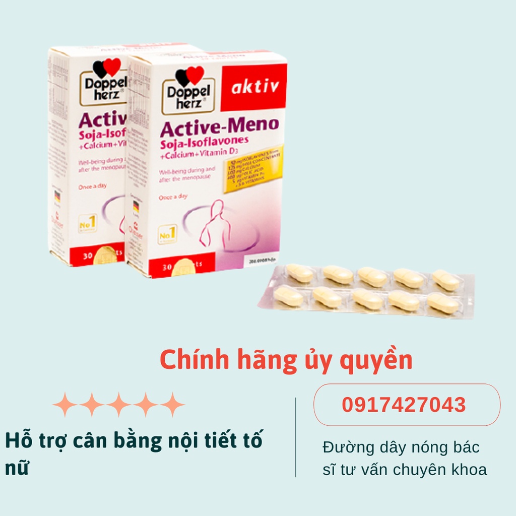 Viên nén ACTIVE MENO hỗ trợ cân bằng nội tiết tố nữ