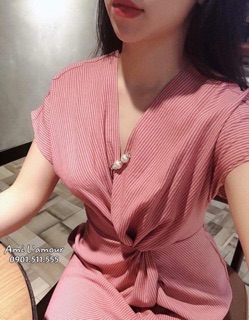 VÁY XOẮN EO CÀI NGỌC VNXK