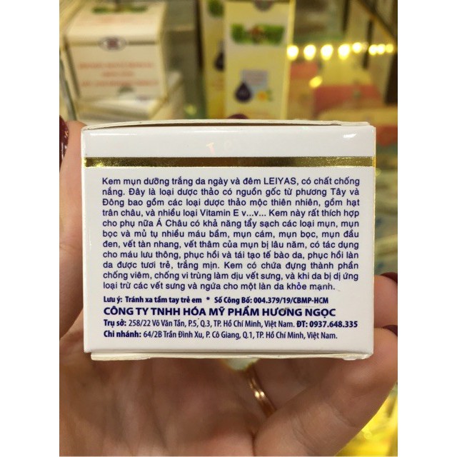 Kem ngừa mụn, trắng da và chống nắng Leiyas